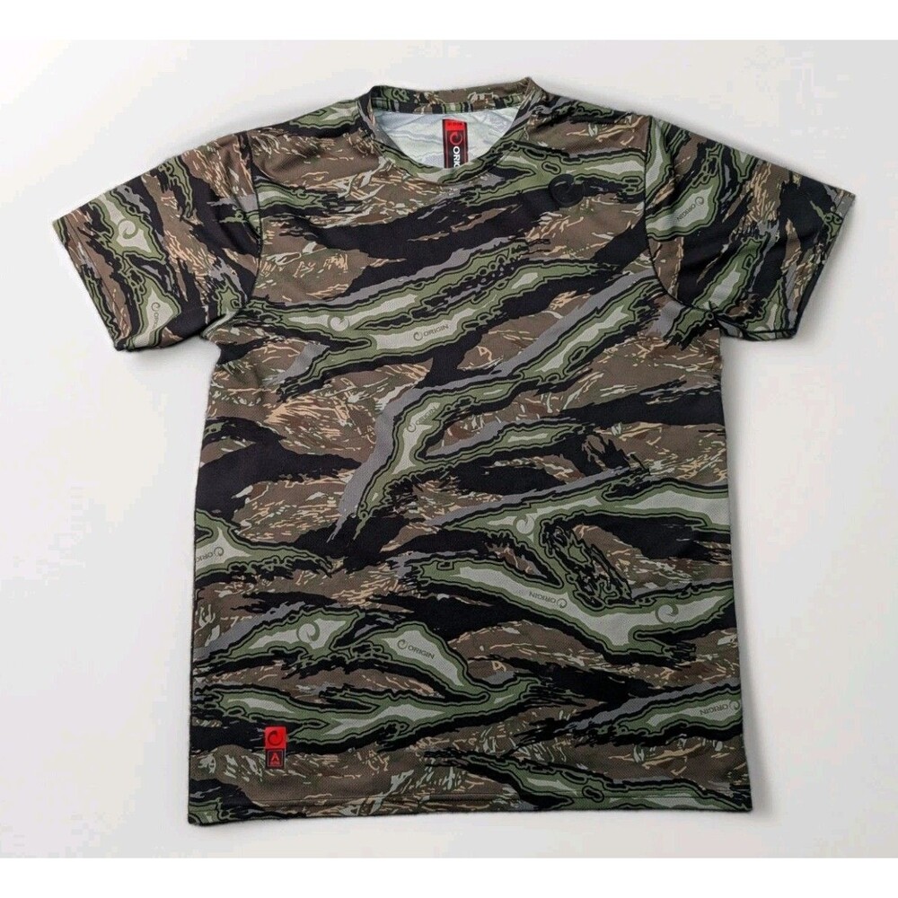 Origin FX Field Explorer Tetra-Loc Camo Performance T-Shirt Green Size Medium